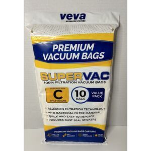 Veva Premium Vacuum Bags Style C 10 Count Pack NEW